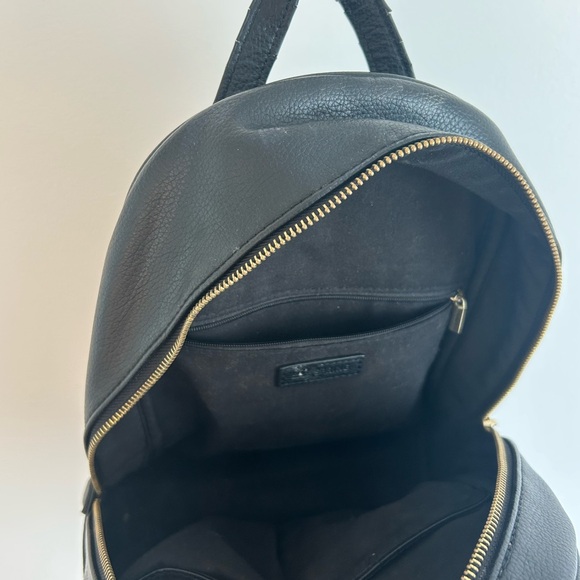 Call It Spring Black Mini Backpack with Gold Hardware - Picture 6 of 6